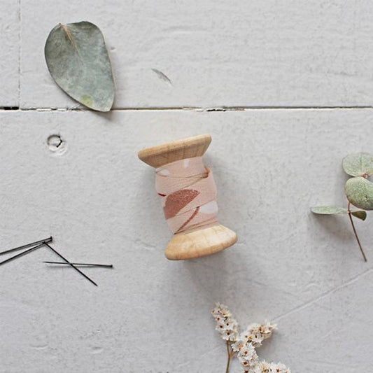 SANDSTORM BLUSH Rayon Kelsey 3/8 inch Double Fold Bias Tape by Atelier Brunette