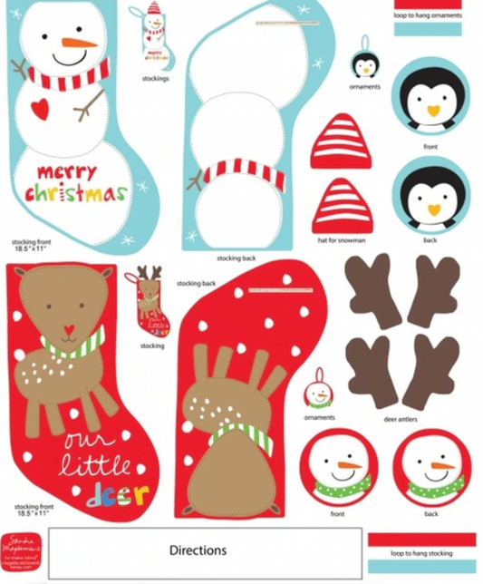 Huggable and Loveable Stockings Panel