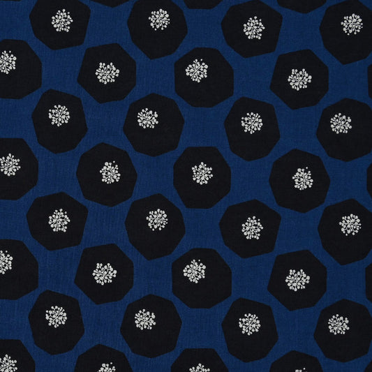NAVY Mellow Echino Lawn from KOKKA