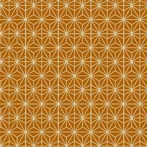 GOLD Asanoha, Tokyo Fur-Tales collection from Michael Miller Fabrics