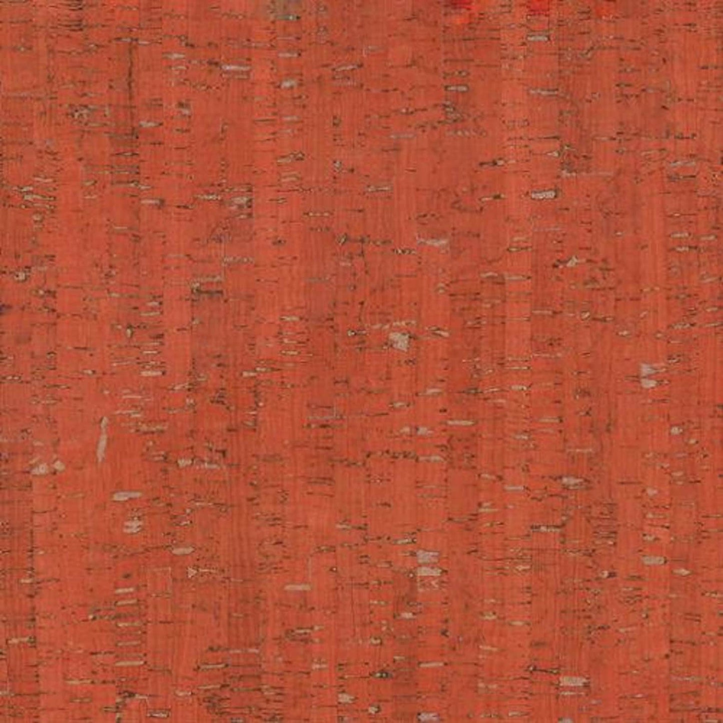 Cork fabric burnt orange with silver flecks