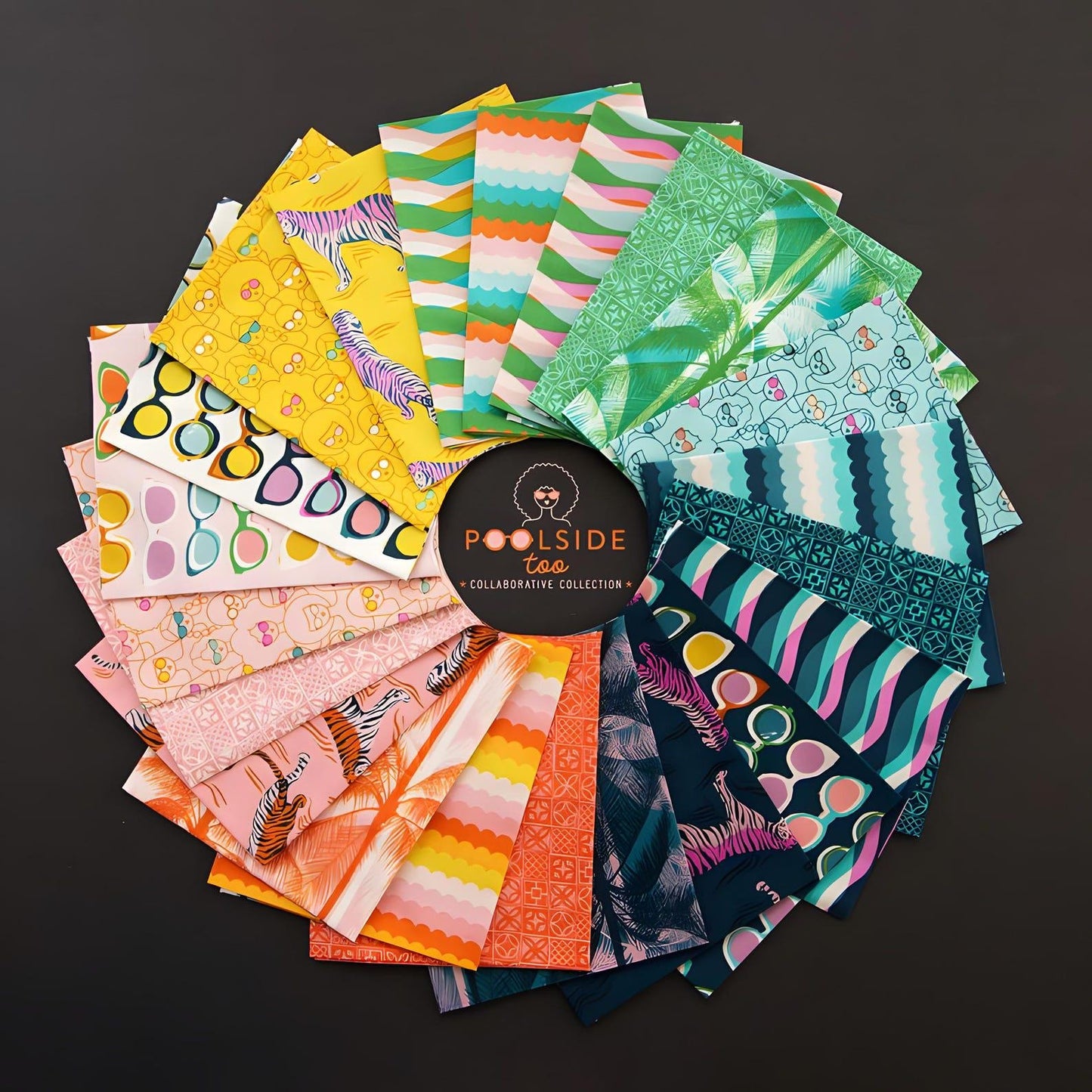 22 Fat Quarter Bundle of Poolside Too a Collaborative Collection for Ruby Star Society