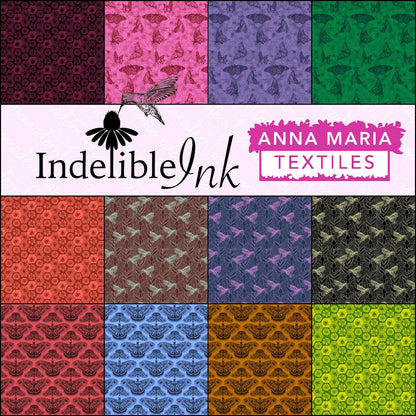 5" Charm Pack of Indelible Ink by Anna Maria Textiles