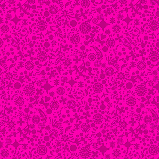 POMEGRANATE Endpaper from Sun Print 2022 10th Anniversary by Alison Glass, Andover