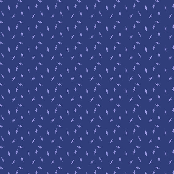 ROYAL, Lightning Bolt, Lightning Bolt, Atomic by Libs Elliott for Andover Fabrics
