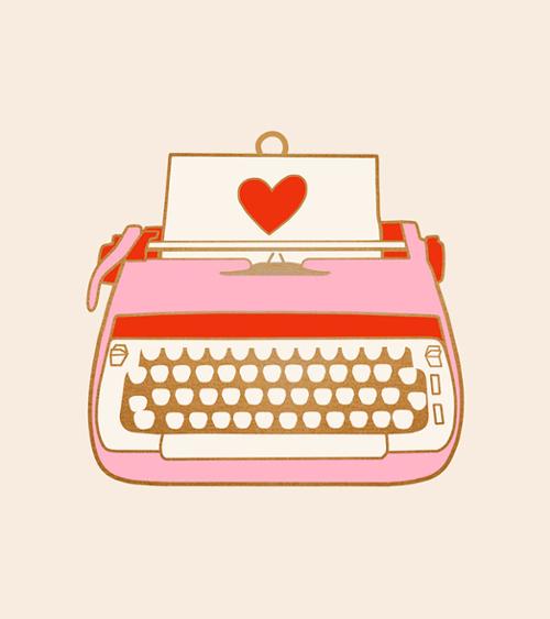 Typewriter Ornament by Melody Miller for Ruby Star Society