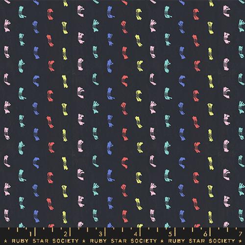 SOFT BLACK MULTI, Flicker, Ooh Lucky Lucky Warp & Weft  by Alexia Marcelle Abegg, Ruby Star Society
