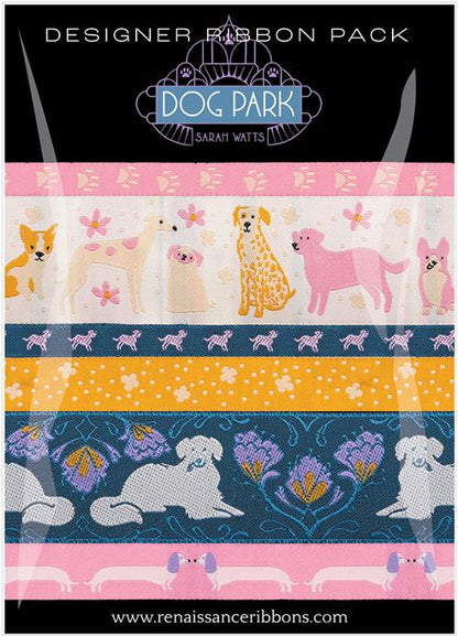 Designer Ribbon Pack of Dog Park by Sarah Watts from Renaissance Ribbons
