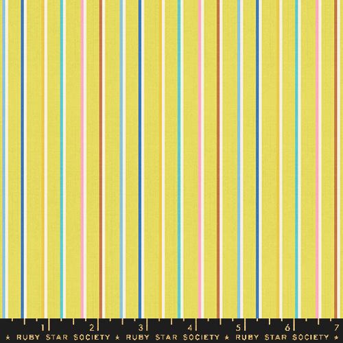 CITRON, Sketch Stripe, Ooh Lucky Lucky Warp & Weft  by Alexia Marcelle Abegg, Ruby Star Society