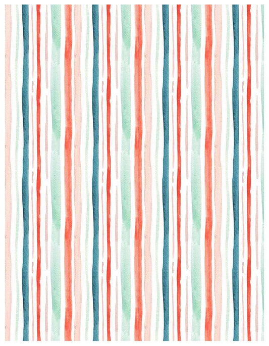 WHITE Holiday Stripes from Baby It's Cold Outside by Clara Jean, Dear Stella