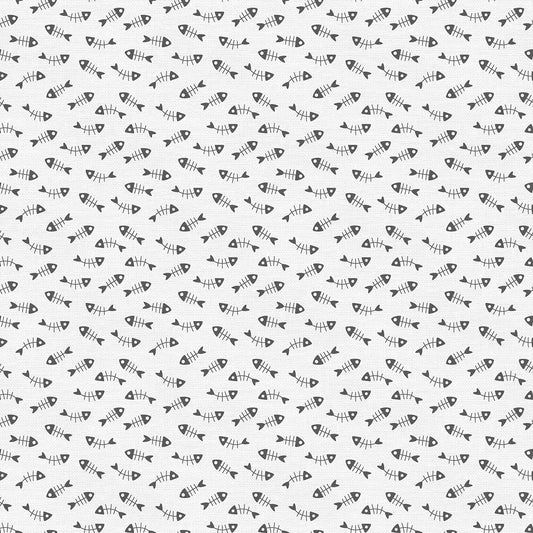White Fishbones from The Tiny Garden, PBS Fabrics