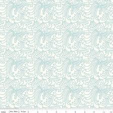 CREAM Gnarly Waves Riptide by Citrus and Mint Designs for Riley Blake Designs