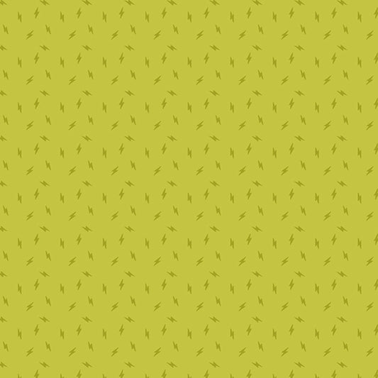 AVOCADO, Lightning Bolt, Atomic by Libs Elliott for Andover Fabrics
