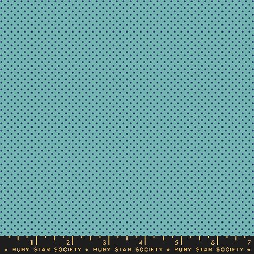 TURQUOISE, Mini Dot, Ooh Lucky Lucky  by Alexia Marcelle Abegg, Ruby Star Society