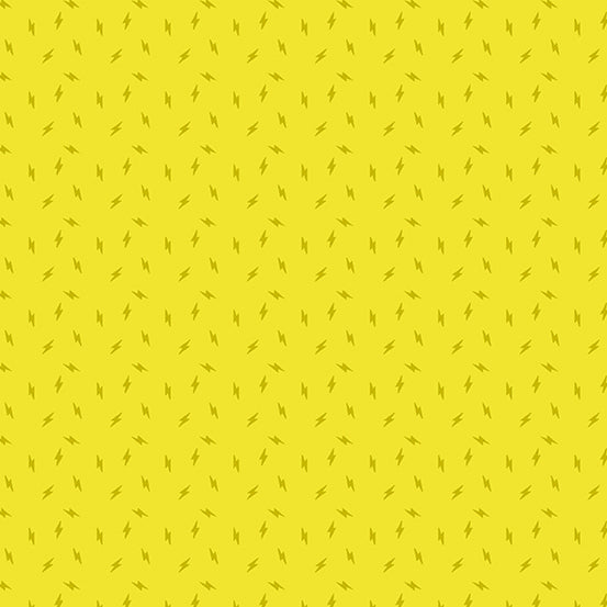 NEON LIME, Lightning Bolt, Atomic by Libs Elliott for Andover Fabrics