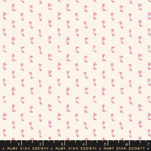 NATURAL AND PINK, Flicker, Ooh Lucky Lucky Warp & Weft  by Alexia Marcelle Abegg, Ruby Star Society