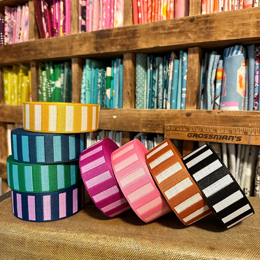1 1/2" Bold Stripe Webbing from Stitch Supply Co.