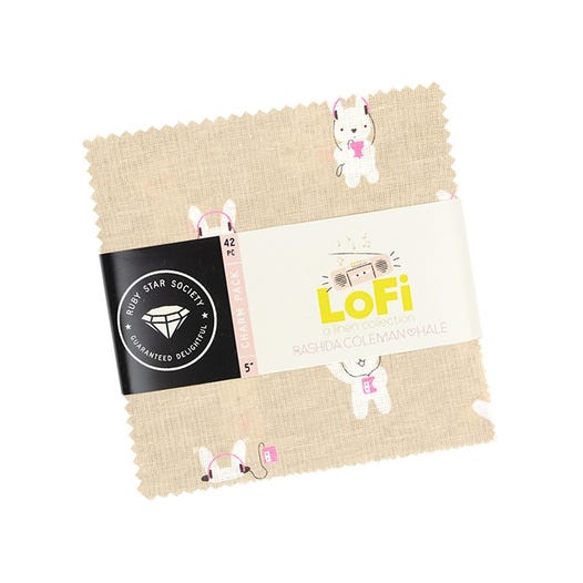 5" Charm Pack of Lofi Linens by Rashida Coleman Hale for Ruby Star