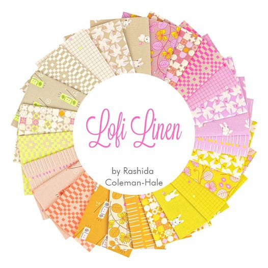 2.5" Mini Charm Pack of Lofi Linens by Rashida Coleman Hale for Ruby Star