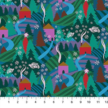 EVENING Flurry, Cozy Christmas by Anna Maria for Northcott Fabrics