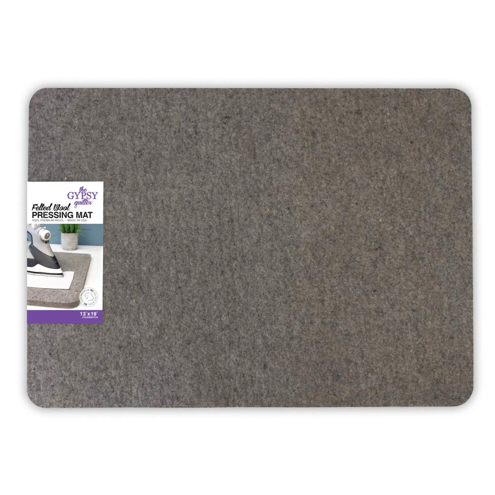 Felted Wool Pressing Mat by The Gypsy Quilter - 14 1/3" x 18 7/8"