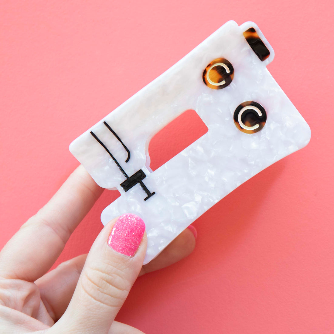 Sewing Machine Hair Claw Clip from Sarah Hearts