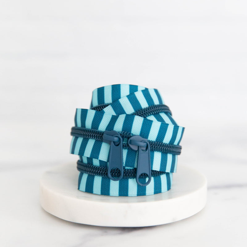 Striped 30" Zipper from Stitch Supply Co. Various Colors