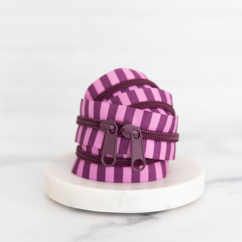 Striped 30" Zipper from Stitch Supply Co. Various Colors