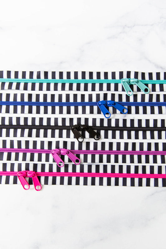 Striped 30" Zipper from Stitch Supply Co. Various Colors