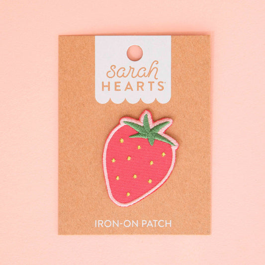 Strawberry Iron-on Patch from Sarah Hearts