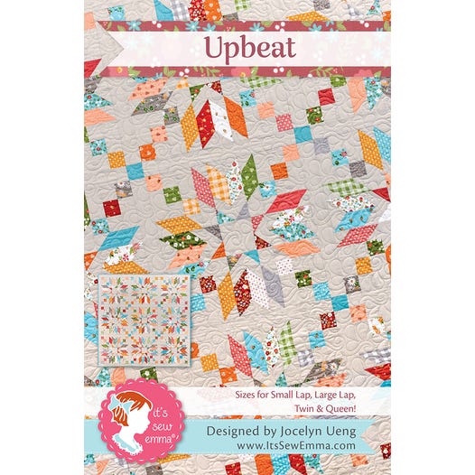 UpBeat Quilt Pattern designed by Jocelyn Ueng from It's Sew Emma