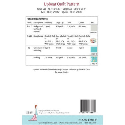 UpBeat Quilt Pattern designed by Jocelyn Ueng from It's Sew Emma
