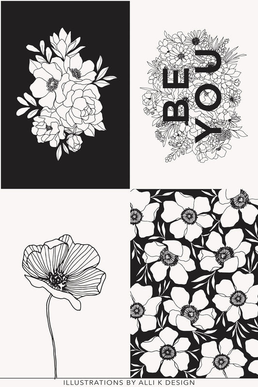 Paper Ink Panel from Illustrations by Alli K Design, Moda
