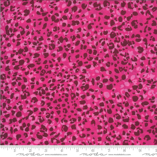 PINK Animal Print Rayon, Kasada by Crystal Manning, Moda