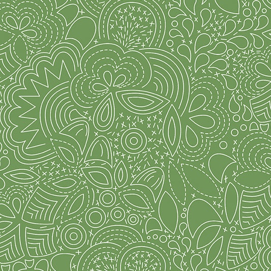 PICKLE Stitched from Century Prints - Hopscotch by Alison Glass, Andover