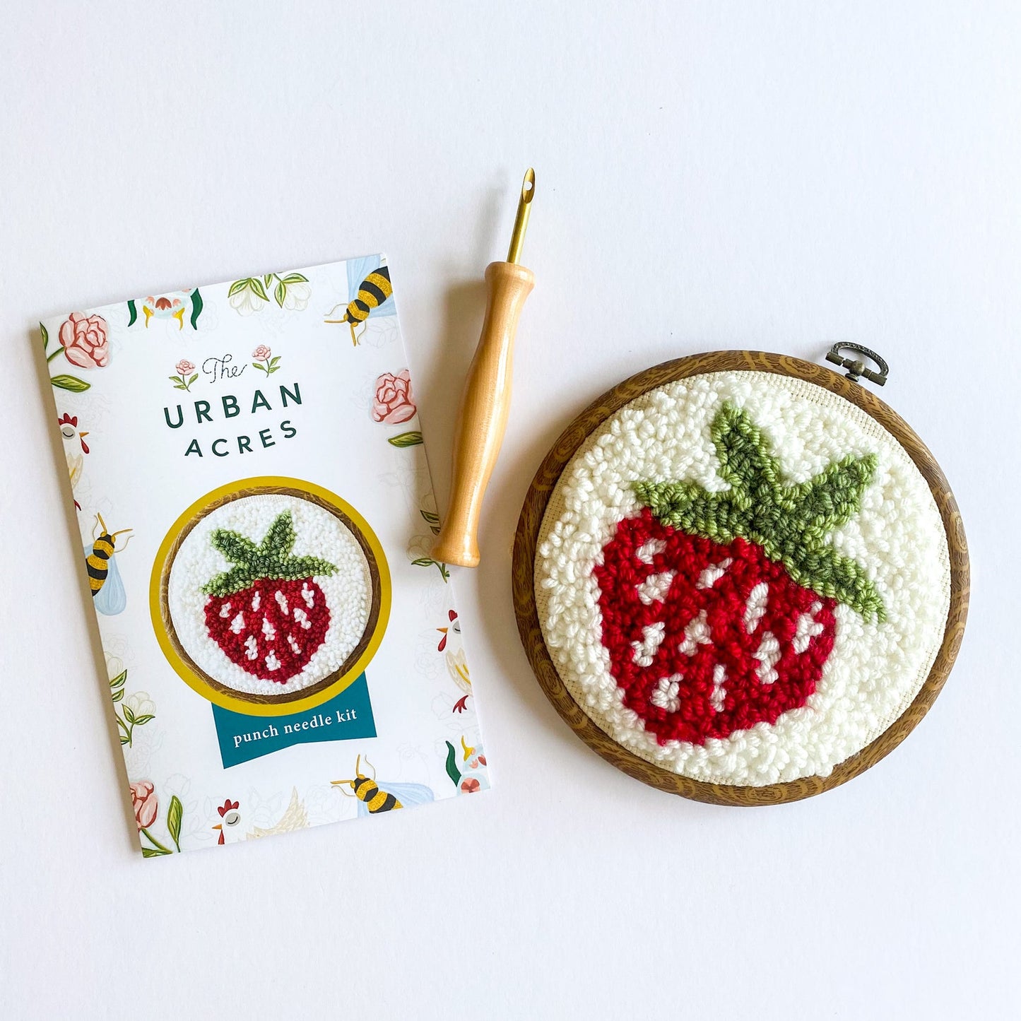 Strawberry Begin to Punch Needle Kit from Urban Acres
