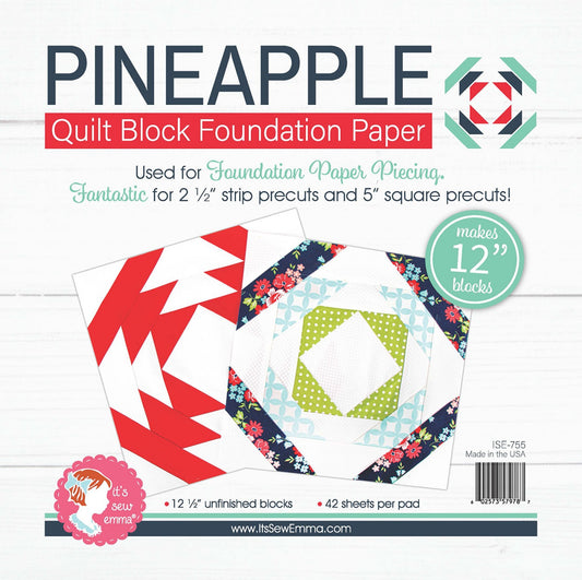 Pineapple 12in Foundation Paper Pad by It's Sew Emma