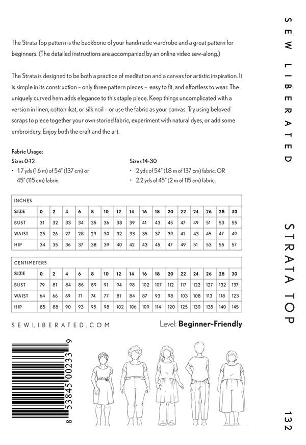 Strata Top Pattern from Sew Liberated – Beehive Craft Studio