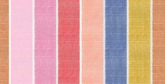SUNSET Chore Coat Stripe from Warp & Weft Honey by Alexia Marcelle Abegg, Ruby Star