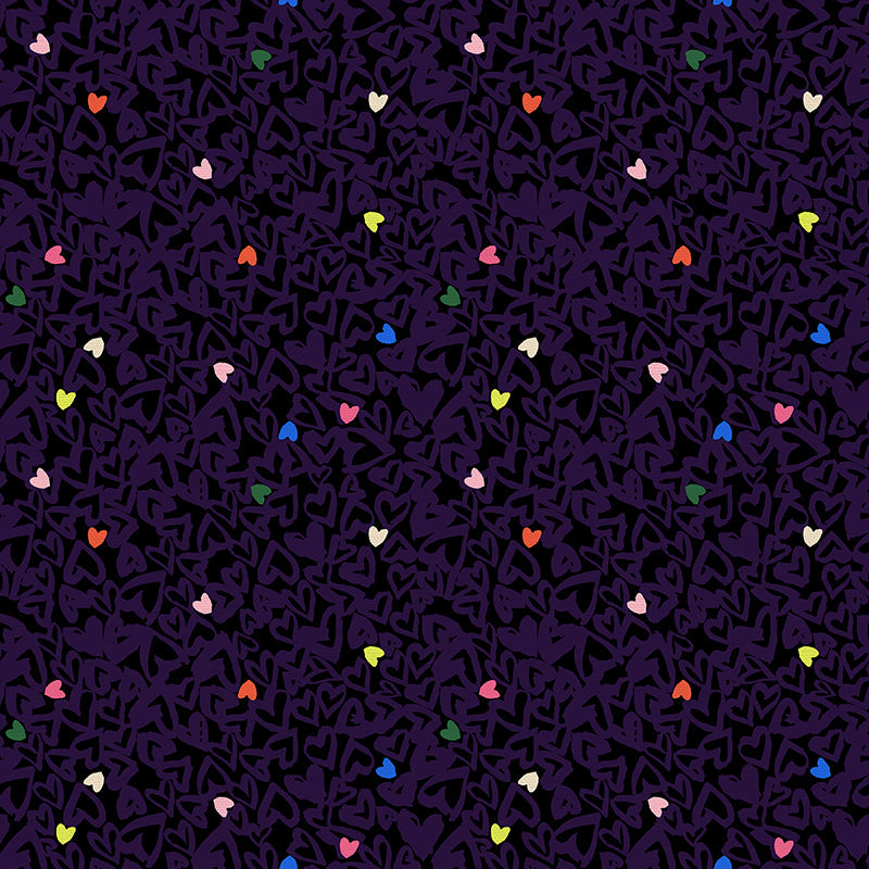 Rebel Girl- Hearts  by Lysa Flower, PBS Fabrics