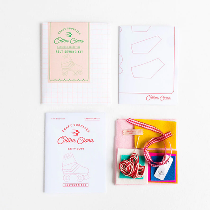 Felt Roller Skate Sewing Kit by Cotton Clara