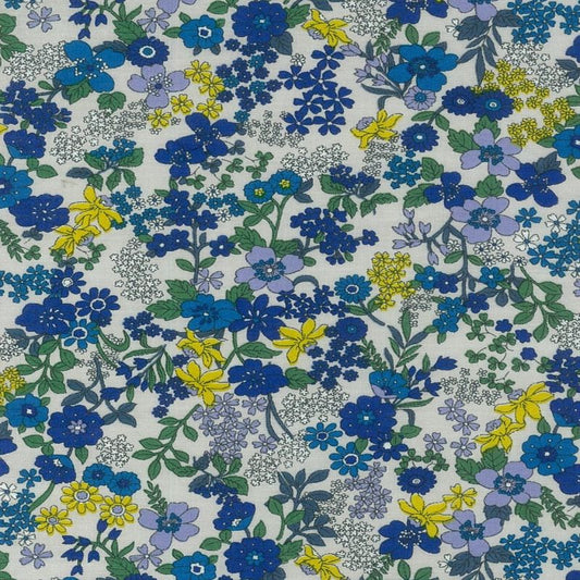 MULTI Blue Floral 6B, Flownny I Lawn from KOKKA