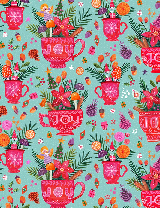 Joy to the World Teacups from Rebel without a Claus, Dear Stella